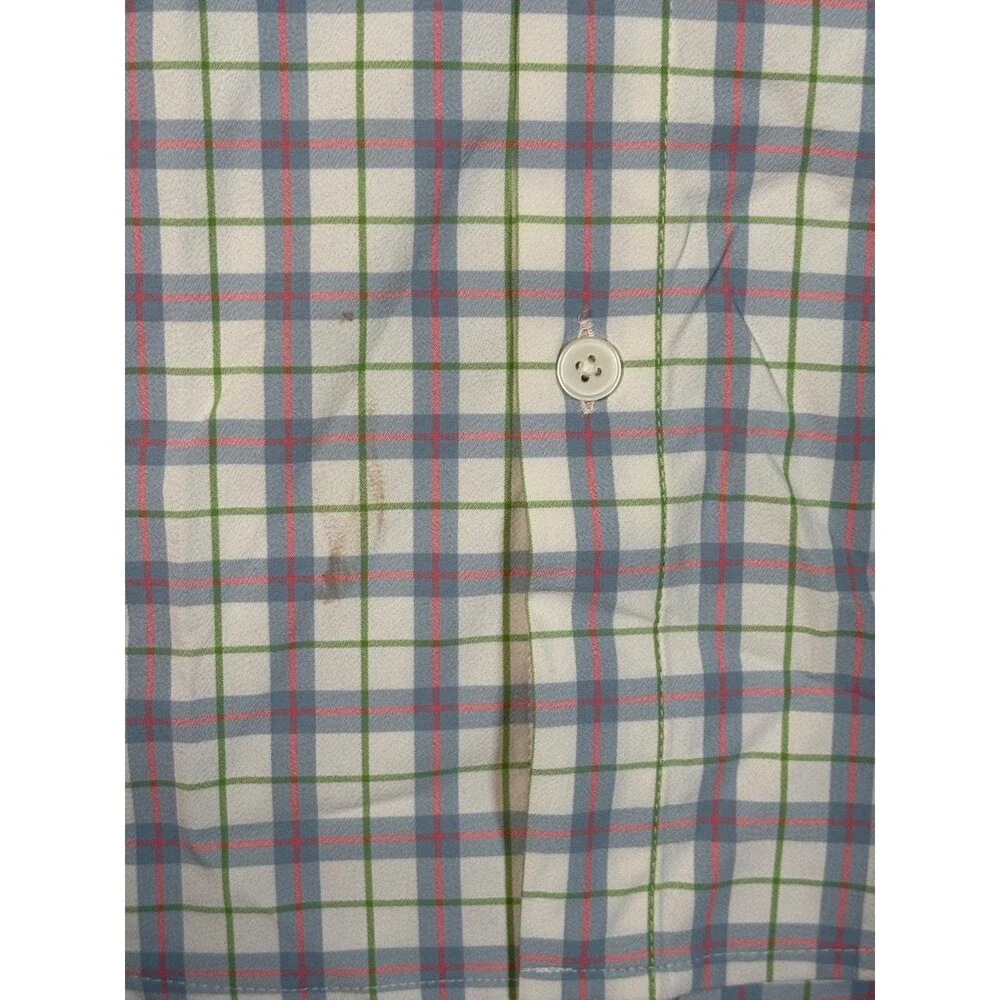 NWT Mizzen Main Leeward Shirt Mens M Trim Fit White Performance - Picture 7 of 9